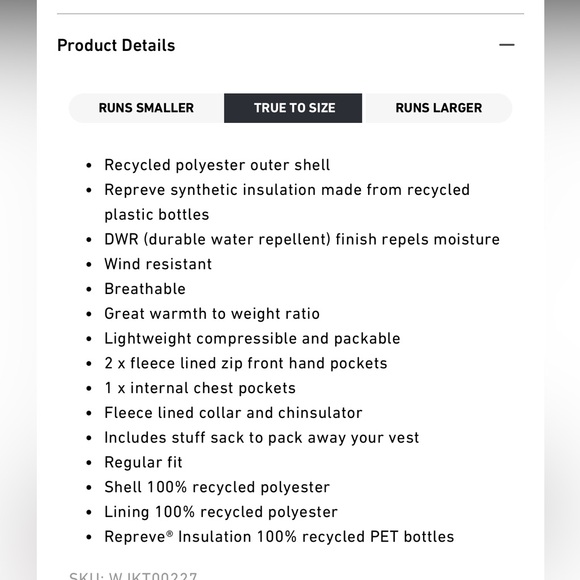 LSKD Uplift Puffer Vest - Size Small worn once - Picture 4 of 5